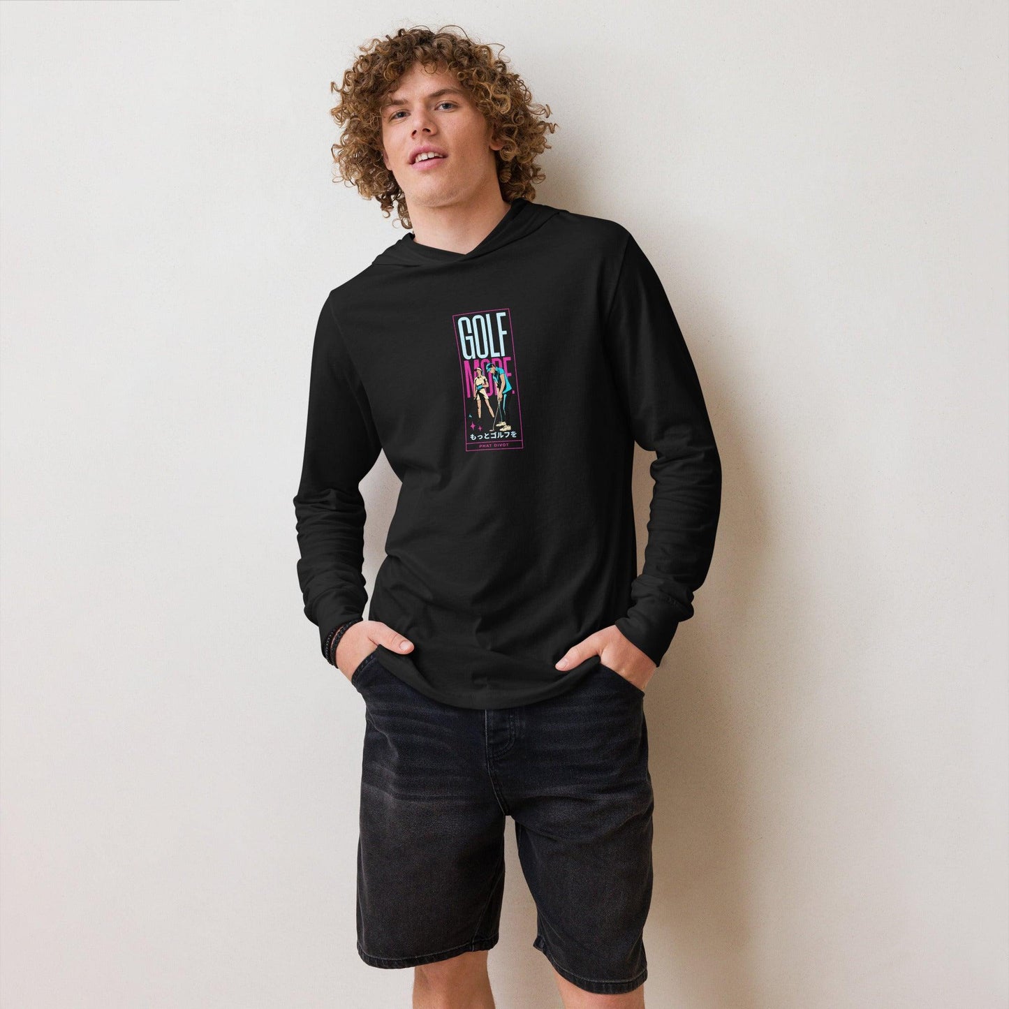 Phat Divot "Golf More" Hooded long-sleeve tee - Phat Divot