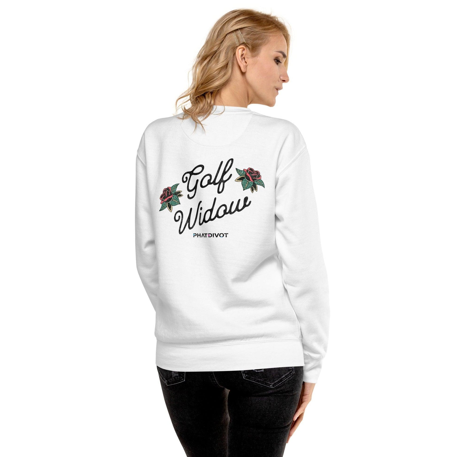 Phat Divot "Golf Widow" Women's Premium Graphic Sweatshirt - Phat Divot