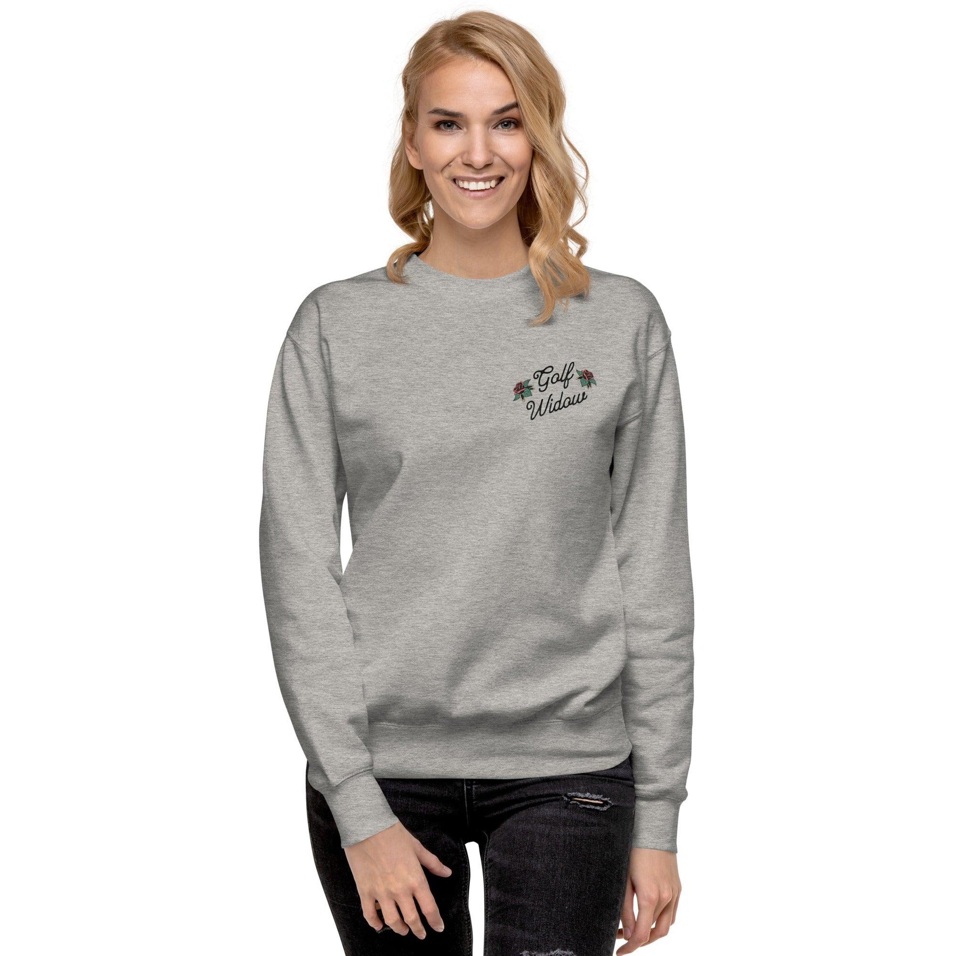 Phat Divot "Golf Widow" Women's Premium Graphic Sweatshirt - Phat Divot