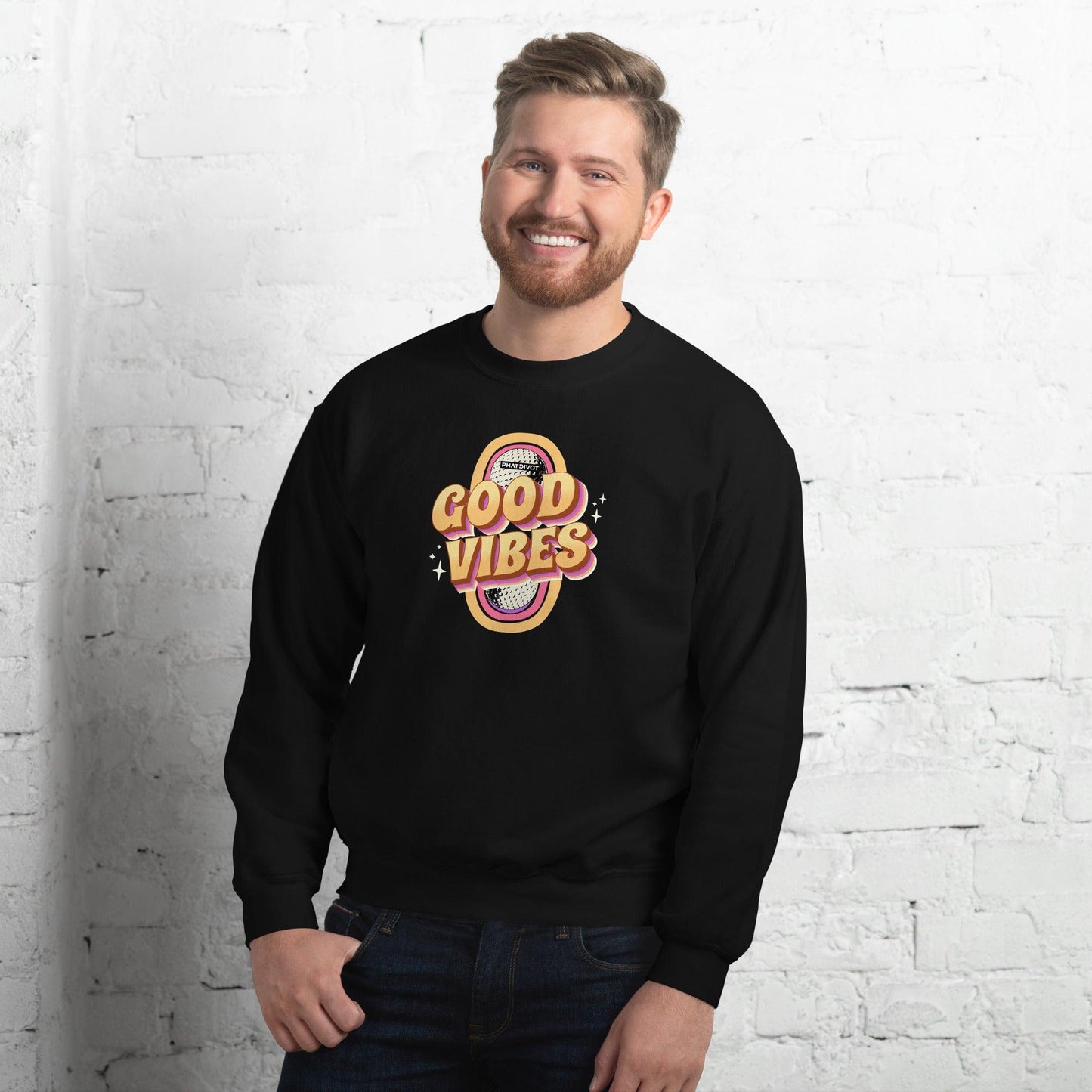 Phat Divot "Good Vibes" Crew Neck Sweatshirt - Phat Divot